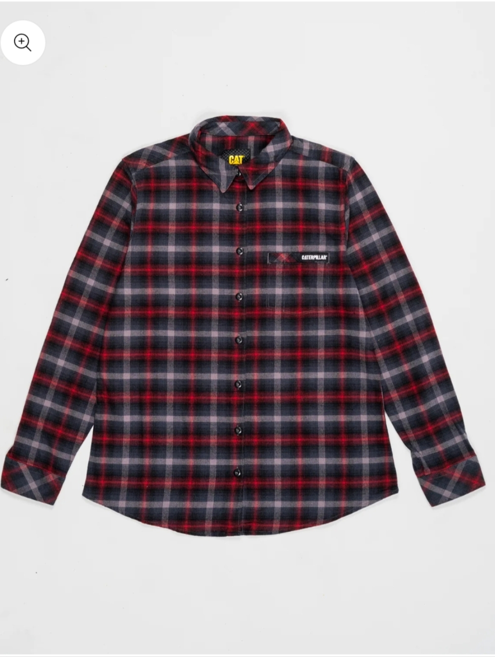 NWT Caterpillar Stretch Flannel Shirt - size XL